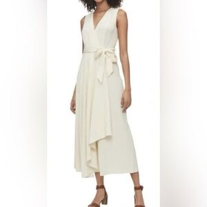 Calvin Klein Sleeveless Belted Jumpsuit